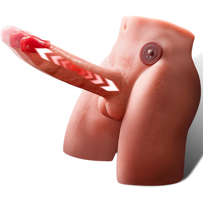 Realistic Male Sex Doll With Pulse Supper Impact Electric Super Strong 3 Speeds 4 Patterns Thrusting Vibrating Realistic Touch Soft Elastic Huge 6.7 Inch Dildo Magnetic Charging Anal Testicles Masturbator Adult Sex Toy For Women Or Couples