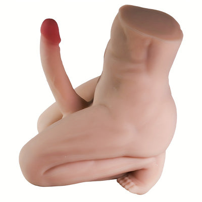 Realistic TPE Male Torso Doll - 18.96LB Full-Body Weight, Detailed Muscle & Genitalia Design, Half-Sitting Pose, Female Adult Toy for Anatomy Study or Masturbation