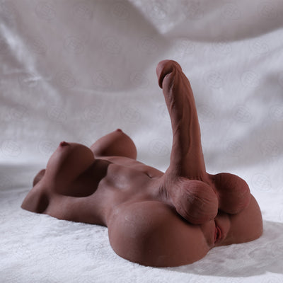 12LB Male Torso Sex Doll with Realistic Dildo, Big Boobs & Anal - Perfect for Women, Transsexuals, and Couples - Includes Stroker for Masturbators
