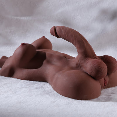 12LB Male Torso Sex Doll with Realistic Dildo, Big Boobs & Anal - Perfect for Women, Transsexuals, and Couples - Includes Stroker for Masturbators