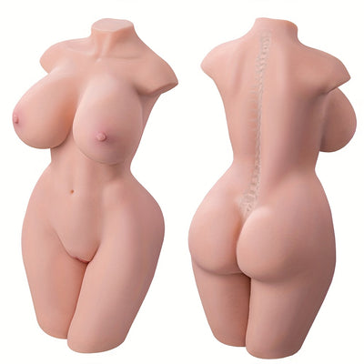 20.07 inches 15.43 pounds adult products, TPR material soft touch half body female torso, suitable for male game use