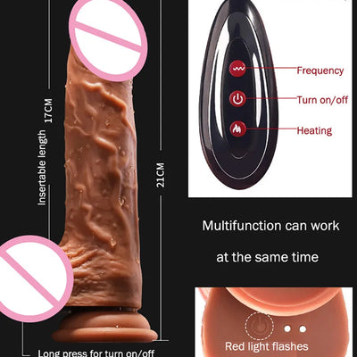 Realistic Dildo Vibrator Penis Telescopic Massager vibrating female Remote Control Masturbation Big Dick Anal Adult Sex Toys