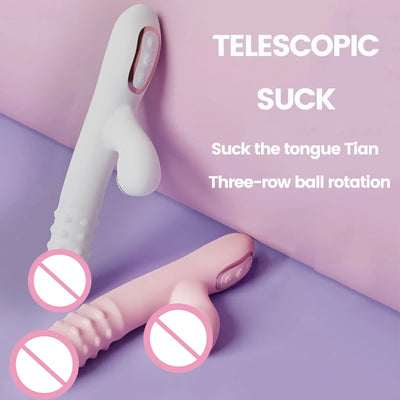 Telescopic Masturbation Vibration Toy Electric Massage clitoris sucking vagina G-spot Adult Female Sex Products