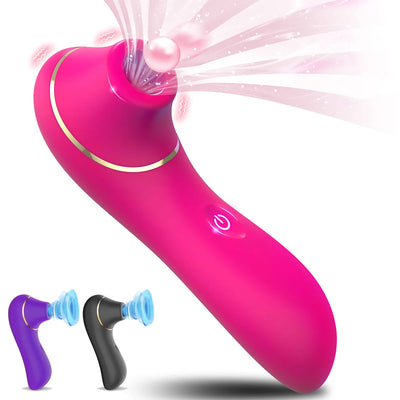 Sucker Clitoris Vibrator Powerful Sucking Vibrator Female Clit Nipple Oral Vacuum Stimulator Massager  Adults Sex Toys for Women