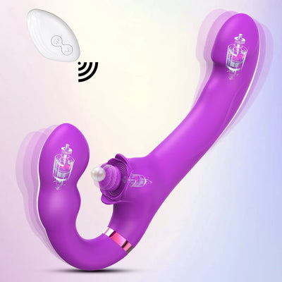 Wireless 3 in 1 Dildo Vibrator Sex Toys for Women Clit Clitoris Stimulator Remote Control Powerful Female Masturbator Adults Toy