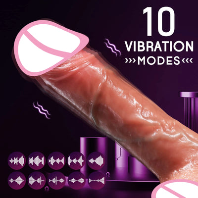 Realistic Dildos Vibration For Women Masturbation Sexy Adult Sex Toys Big Dick Penetration Anal Thrusting Penis Dildo Vibrator