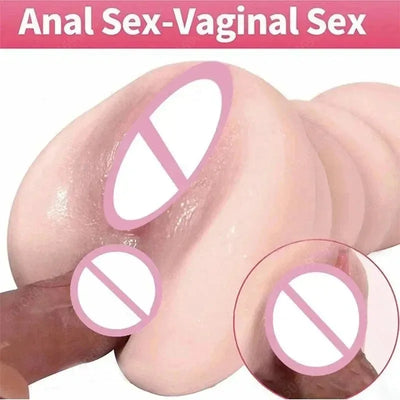 Male Masturbator 2 In 1 Realistic Vagina Sex Toys For Men Pocket sexy adult man Masturbation No Vibrator Adults Sex Tool for Men
