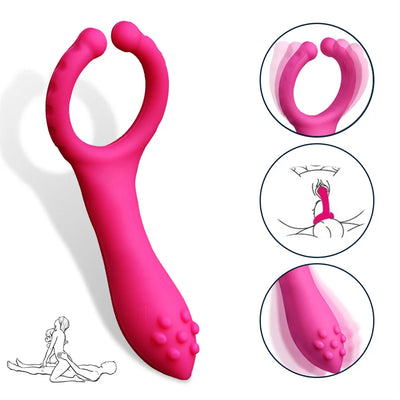Vibrator Clitoris Stimulator Penis Ring Butt Plug Sex Toy For Men Women Nipple Vagina Massage Flirting Erotic Product for Couple