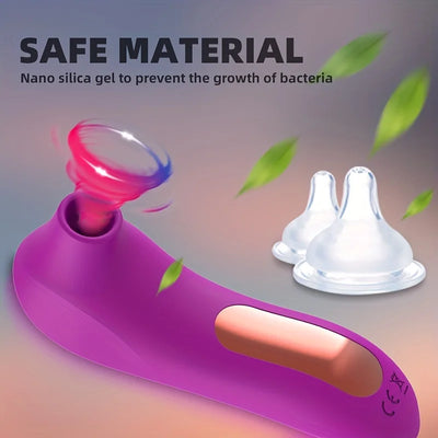Female Clit Sucking Vibrator Vacuum Shock Rapid Orgasm Nipple Pleasure Massager Sex Toy for Women