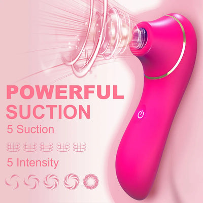 Sucker Clitoris Vibrator Powerful Sucking Vibrator Female Clit Nipple Oral Vacuum Stimulator Massager  Adults Sex Toys for Women
