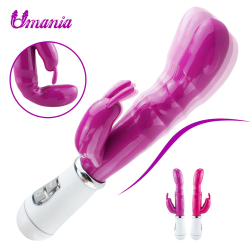 12 Speeds G Spot Vibrator Rabbit Clitoral Stimulator Erotic Dildo Vibrator Double Motors Vagina Massage Adult Sex Toys for Women