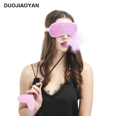 Cross-border New Bondage Toys Flirt Rose Eye Mask Adult Sex Toys Forging Band Bundle Factory Wholesale