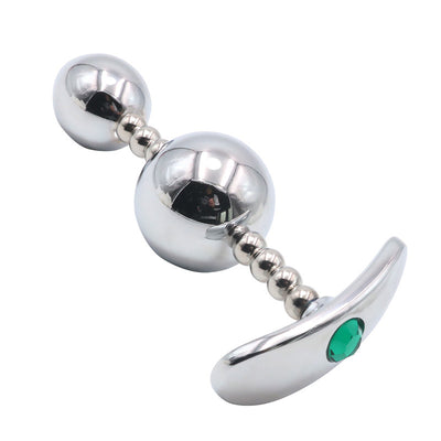 Stainless Steel Vestibule Anal Plug Anal Bead Masturbation Device Adult Sex Tool Couple Passion Bed with Alternative Orgasm