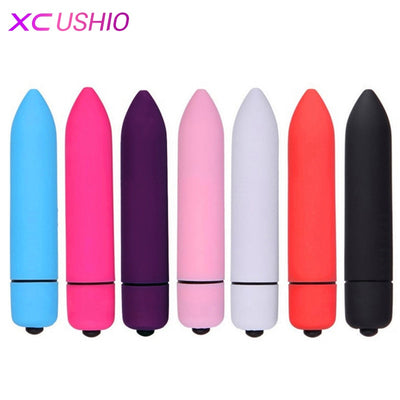 14 Color 1/10 Speed Mini Bullet Vibrator for Women Waterproof Clitoris Stimulator Dildo Vibrator Sex Toys for Woman Sex Products