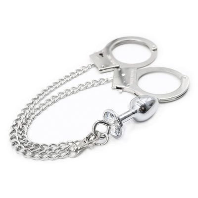 Handcuffs Anal Sella Beads Chrysanthemum Sm Male and Female Slaves Sexual Tools Small Trumpet Backyard Training Couple Passion