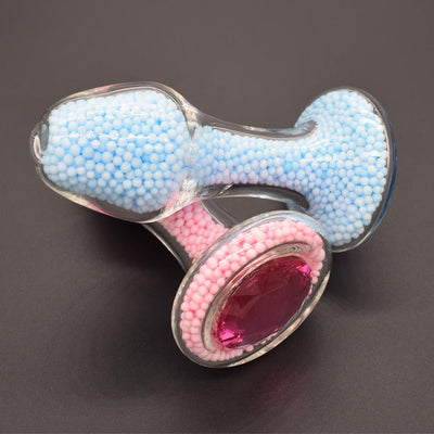 Bubble Anal Plug Large Hollow Through The Glass Backyard Anal Plug Burst Chrysanthemum Anal Adult Sex Toys Pull Beads