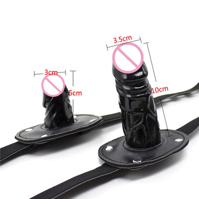 2/SIZE Penis Open Mouth Gag  Bdsm Toys  Bondage Restraints  Slave Adult Game  Couples Flirting Sex Toys for Women