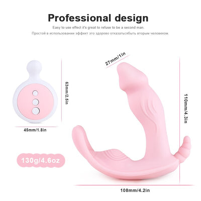 2 Types Vibrators Dildo Adult Sex Toy for Woman Remote Control Wearable Panties Vibrator Female Masturbation Butterfly Vibrating