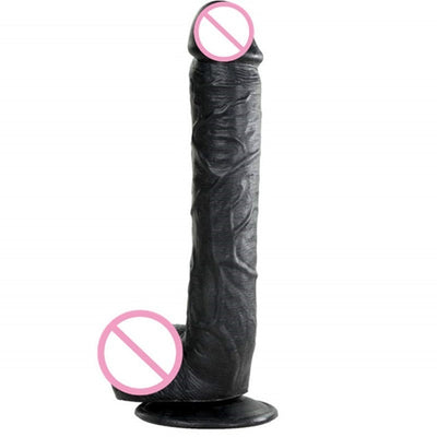 28*5CM Super Huge Black Dildos Strapon Thick Giant Realistic Dildo Anal Butt with Suction Cup Big Soft Penis Sex Toy for Women