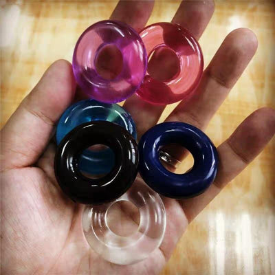 2pcs/set Silicone Durable Penis Ring Adult Men Ejaculation Delay Cock Rubber Rings Penis Enlargement Sex Toys for Male Sex Rings
