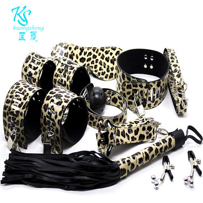 Adult Alternative Supplies, Sexy Suits, Leather Men's Toys, 8-piece Manufacturers, 8-piece Handcuffs Wholesale