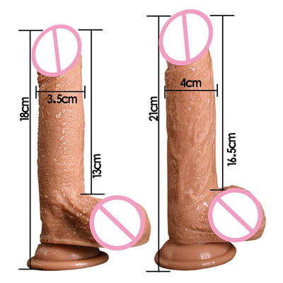 7/8 Inch Huge Realistic Dildo Silicone Penis Dong with Suction Cup for Women Masturbation Lesbain Sex Toy