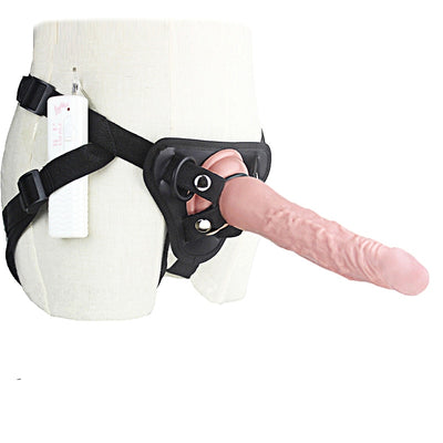 8/7/5 Inch Big Strap on Dildo for Women 3 Speed Vibrating Strapon Harness Dildo Anal Strap-ons Lesbian Sex Toy