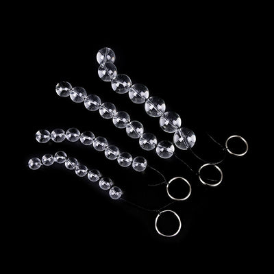 8 Balls Glass Anal Beads Vaginal Anal Plug Butt Sex Toy Female Sex Products Vagina Kegel Balls for Women Crystal Massager