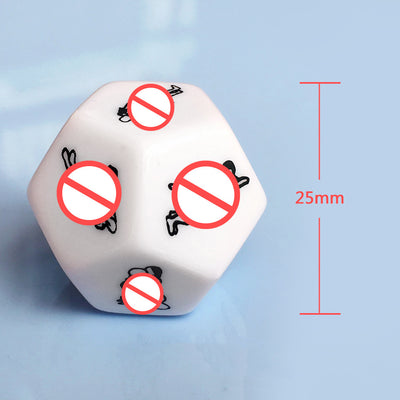 Adults Games 12 Sides Love Posture Sex Couple Dice BDSM Erotic Crap Love Posture Sex Cubes Dice Toy for Couples Lovers Adults