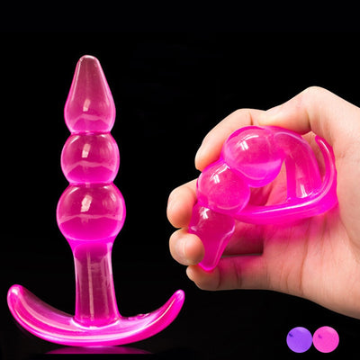 Anal Backyard toy Dildo Adult sex toys NO vibrator butt plug silicone Anal Butt Plug G-Spot Stimulation Suction Cup Jelly