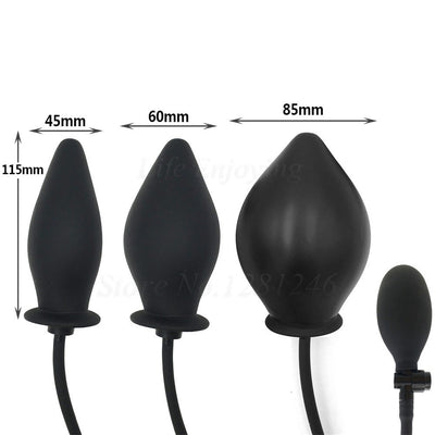 Anal Dilator Dildo Pump Sex Toys Women Inflatable Butt Plug Men Gays Vaginal Stimulator Prostate Massager for Couples