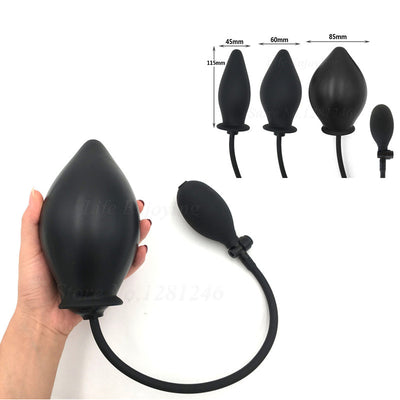 Anal Dilator Dildo Pump Sex Toys Women Inflatable Butt Plug Men Gays Vaginal Stimulator Prostate Massager for Couples