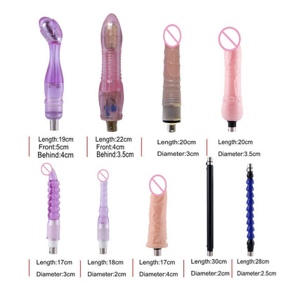 Automatic Sex Machine with Vibrating Dildos Retractable Pumping Gun with 8PCS Attachments Charger for Any Countries Sex Products