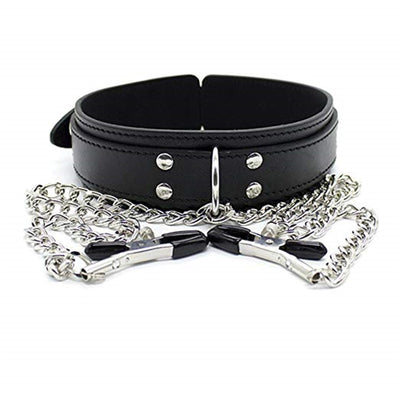 BDSM Bondage Restraint Fetish Collar Chain Collars Collocation Nipple Clamps Sex Toys For Women Adult Games Exotic Accessories