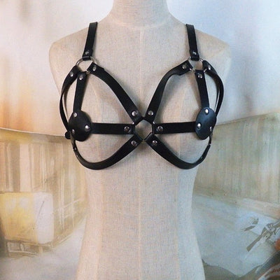 BDSM Bondage Rope Leather Harness Toys for Women Adult Game Outfit Bra Suspenders Straps Garter Belt Sex Accessories Set