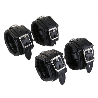 BDSM Bondage Set Stainless Steel Adjustable Spreader Bar Sex Slave Handcuffs Ankle Cuffs Fetish Restraints Sex Toys for Couples