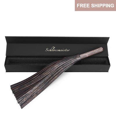 BDSM leather disperse whip retro wooden handle fetish whipping ass whip submissive female femdom toy Adult slave games SM