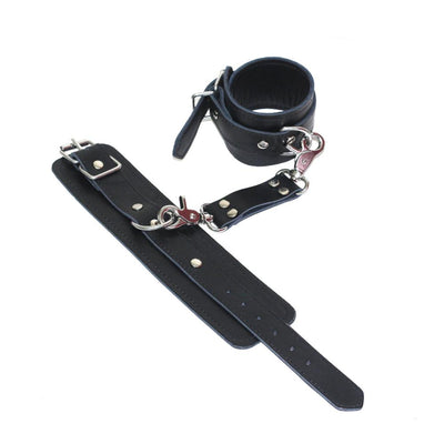 Bdsm Bondage Adjustable Restraints Black Leather Handcuff Ankle Cuff Erotic Adult Cosplay Adult Games Sex Toys for Woman Couples