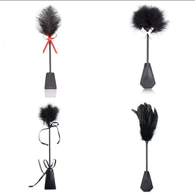 Bdsm Feather Tickled Whip bondage erotic punish Fetish riding crop pony Leather Spanking Paddle play Flogger sex toys for lover