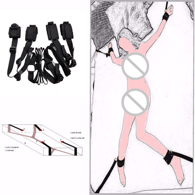 Bed Restraint Bdsm Bondage Handcuffs Sex Products Adult Toys Games No Sex Toys For Women Men Couples Erotic Sex Shop