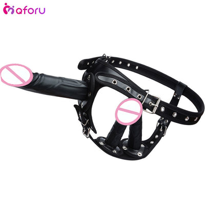 Big Strap on Dildo for Women Sex Toys Huge Silicone Triple Strapons Dildo Anal Plug Panty Lesbian G Spot Stimulator