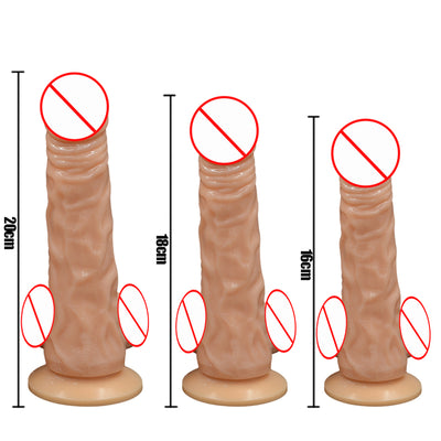 Black Wolf Multi Size Flesh Dildo Realistic with Suction Cup ,Sucker Big Artificial Penis for Women Sex Toys,Adult Sex Product