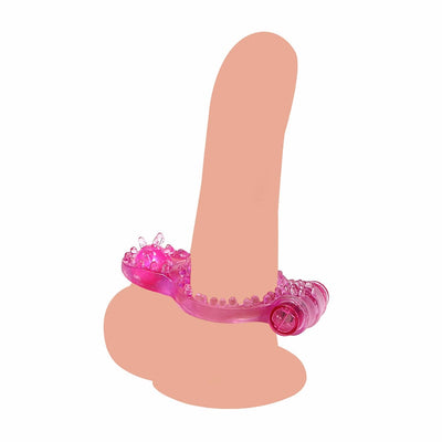 Butterfly Penis Vibrator Ring Delay Ejacualtion Clitoris Stimulator Elastic Silicone Sex Toys for Men Cock Vibrating Ring