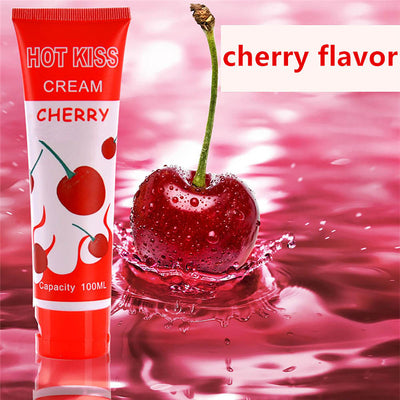 Cherry/Banana Flavor Ultra-silky Personal Body Lubricant Sex Enhance Massage Oil