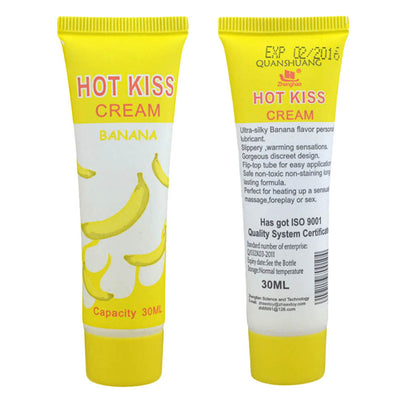 Cherry/Banana Flavor Ultra-silky Personal Body Lubricant Sex Enhance Massage Oil