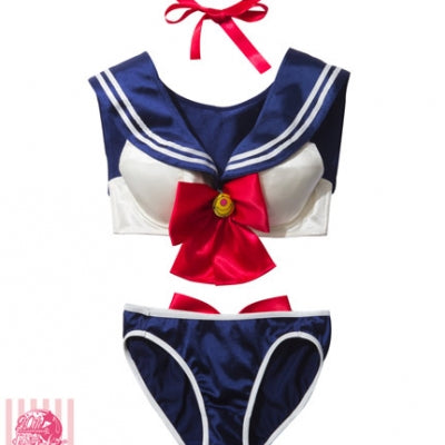 Clearance Sailor Moon Girl's Sexy Bikini Swimsuit Lingerie Sailor Suit Cosplay Costumes Plus Size 5Colors