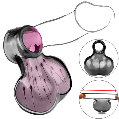 Cock Ball Ring Scrotal BDSM Bondage Silicone Penis Sleeve Cock Rings Reusable Delay Ejaculation Sex Toy For Men Extender Ring