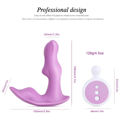 Dildo Vibrator Wearable Butterfly Sex Toys for Women Masturbator Clitoris Stimulator Wireless Remote Control Vibrating Panties