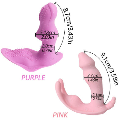 DopaMonkey Wearable Dildo G Spot Clitoris Stimulator Wireless Remote Control  Butterfly Vibrator Panties Strap on Dildo Vibrator