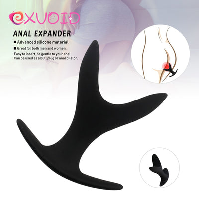 EXVOID Dilator Opening Butt Expander Speculum Silicone Anal Plug G-spot Prostate Massager Dildo Sex Toys for Men Gay